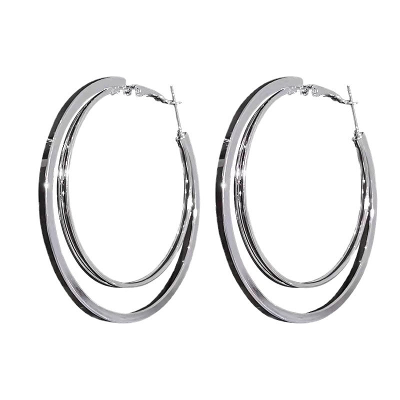 Metal Earrings Fashion High-end Earrings