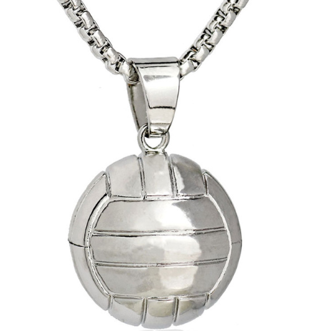 Basketball Pendants European and American Stainless Steel Necklaces