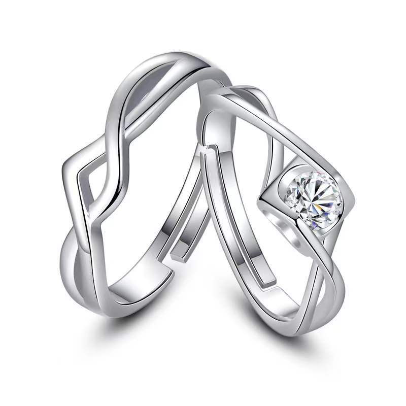 Rings Opening Wedding Simulation Diamond Ring