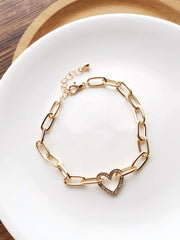 Love Diamond Bracelet Personality Simple Geometric Round Bracelet