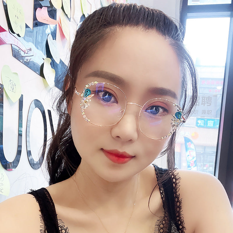 New Rhinestone Anti-blue Light Glasses For Men And Women