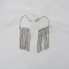 Earrings Long Earrings Rhinestone Tassel Earrings Women