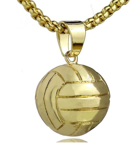 Basketball Pendants European and American Stainless Steel Necklaces