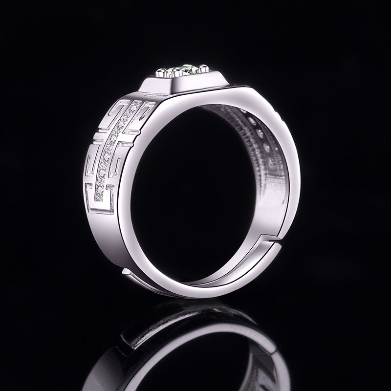 Couple Rings High-grade Diamante Ring