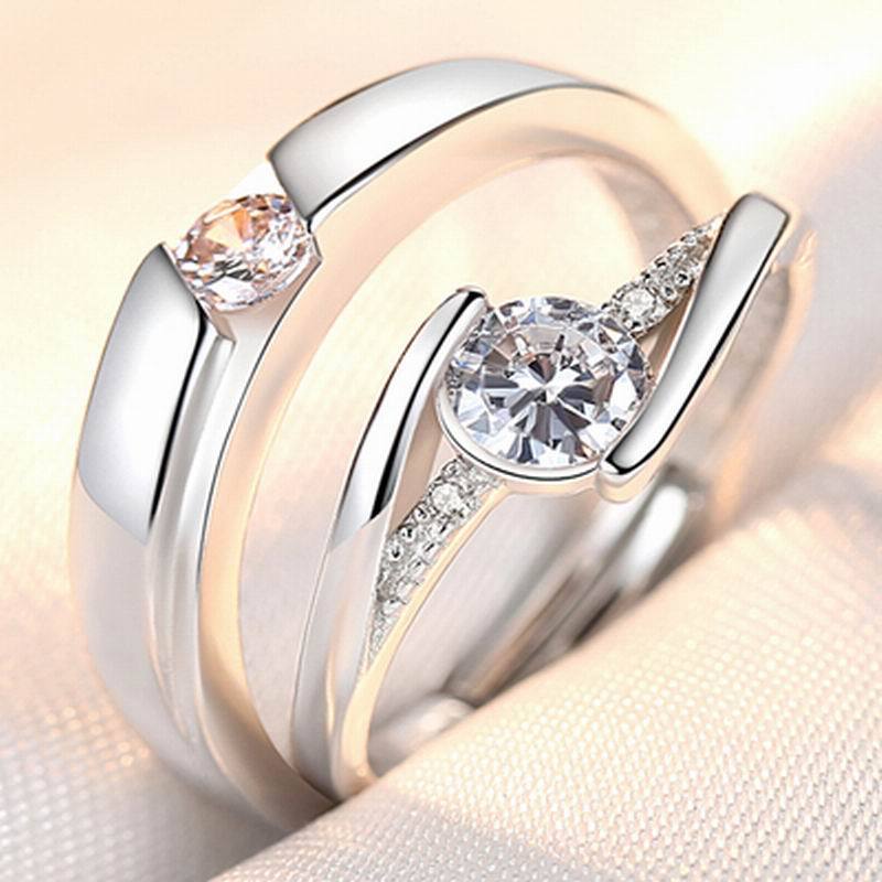 Rings Opening Wedding Simulation Diamond Ring