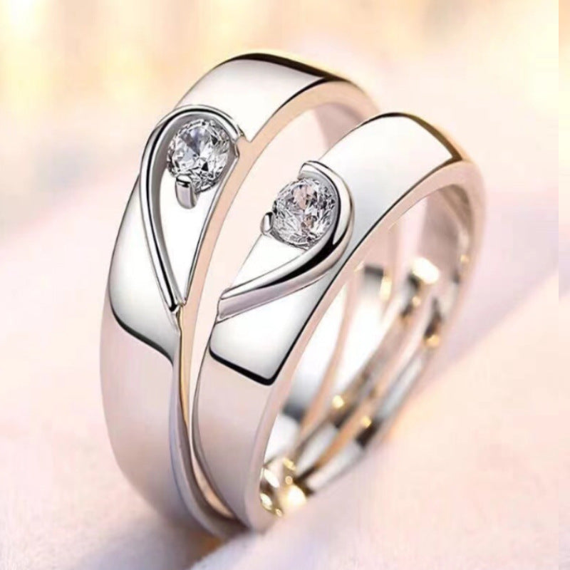 Rings Opening Wedding Simulation Diamond Ring