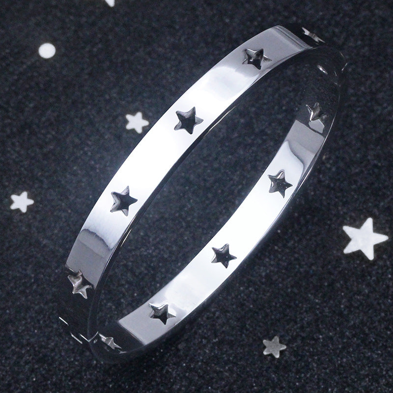 Pentagram cutout bracelet