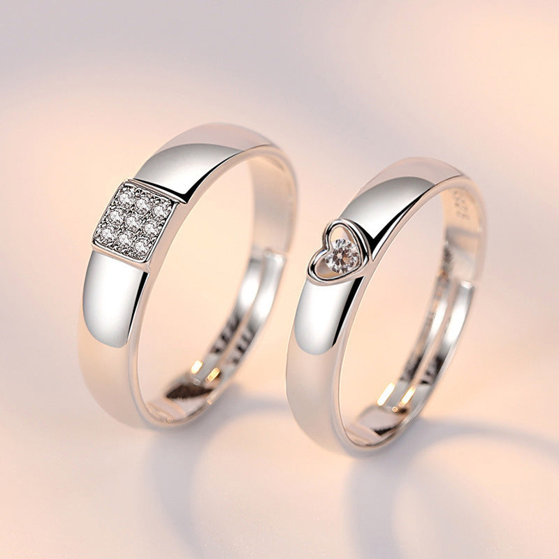 Rings Opening Wedding Simulation Diamond Ring