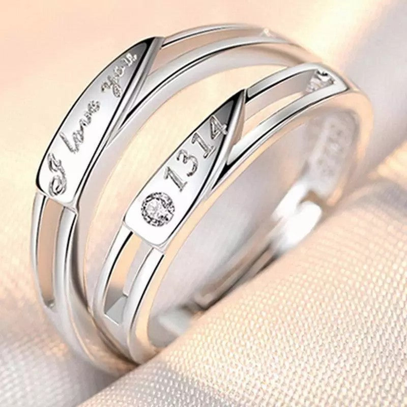 Rings Opening Wedding Simulation Diamond Ring