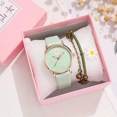 Little Daisy Girl Watch Mori Style Ins College Style Artistic Retro Hong Kong Style Student Women's Watch