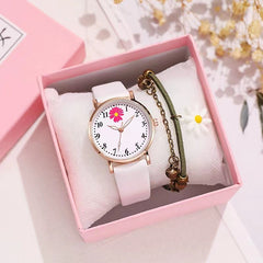 Little Daisy Girl Watch Mori Style Ins College Style Artistic Retro Hong Kong Style Student Women's Watch