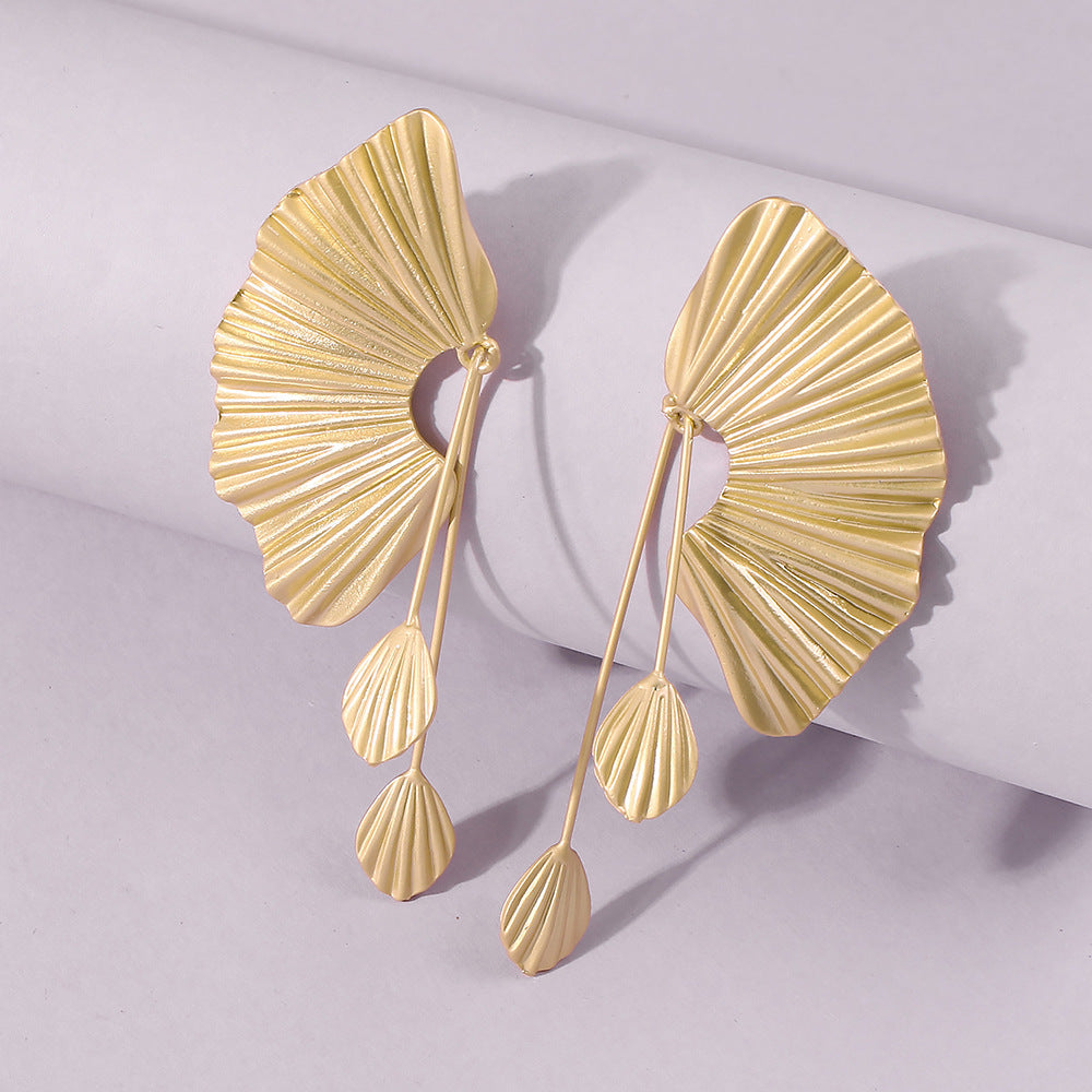 Scallop Earrings Earrings Leaf Earrings