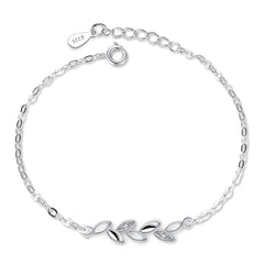 Women's Lucky Accompanying Leaf Bracelet